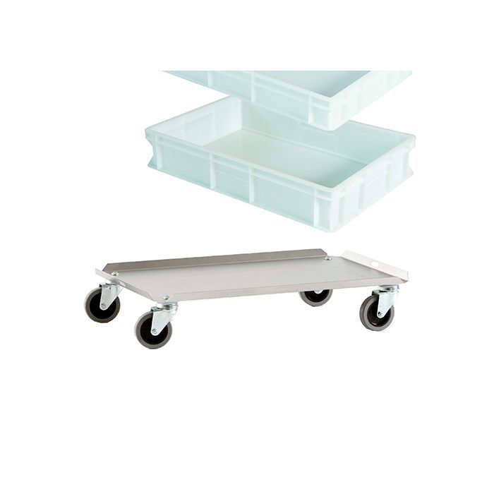 GI METAL - Stainless Pizza Dough Tray Trolley 