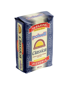 POLSELLI - Flour for Pizza Napoletana "00" - CLASSICA - BLUE  - 25kg