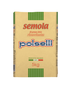 POLSELLI - Durum Wheat Semola RIMACINATA - 5kg