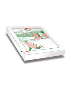 SAN GIORGIO DEAL - MIKE'S Pizza Box White Paper - 2col - 32x32x4 - 12.5x12.5x1.5 - 100 pz