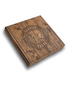 Pizza Box Wood Design - 31x31x4.8cm - 12inch - 100 pz