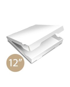 Pizza Box Plain White - 32x32x4.5cm - 12inch - 100 pz