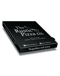 THE RUSTIC PIZZA - Pizza Box White Paper - 1col - 28x28x4 - 11inch - 100pz