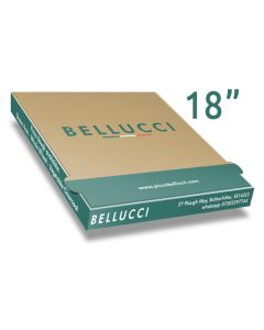 BELLUCCI - Pizza Box Brown Paper - 3col - 46x46x4 - 18inch - 50 pz