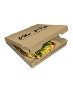 VITA MIA - Pizza Box Brown Paper - 1col - 32x32x4 - 12.5x12.5x1.5inch - 100 pz