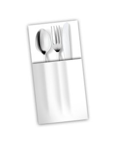 Napkin Tablin Pop in White - 8fold - 40cm x 500