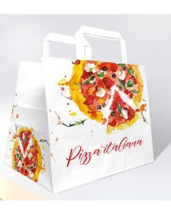 PIZZA BOX CARRIER BAG "5 PIZZA MAXIMUM" - 36+32X36 - 15PZ