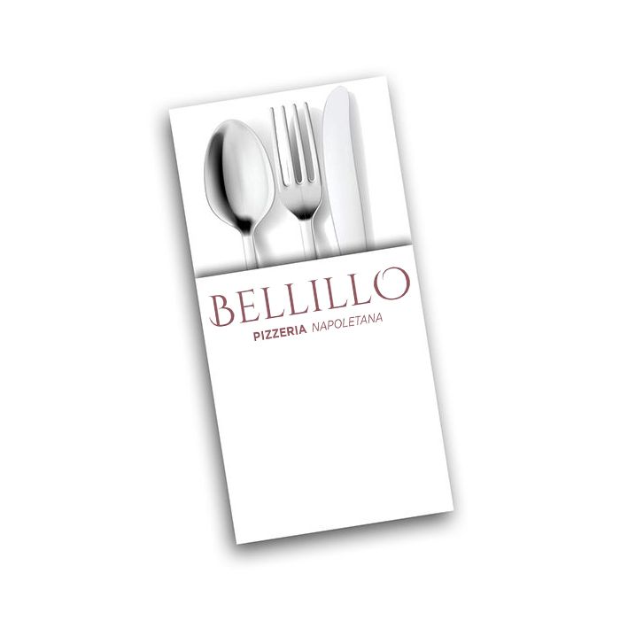 BELLILLO - Napkin Tablin Pop In White - 1col - 8Fold - 40cm - 500