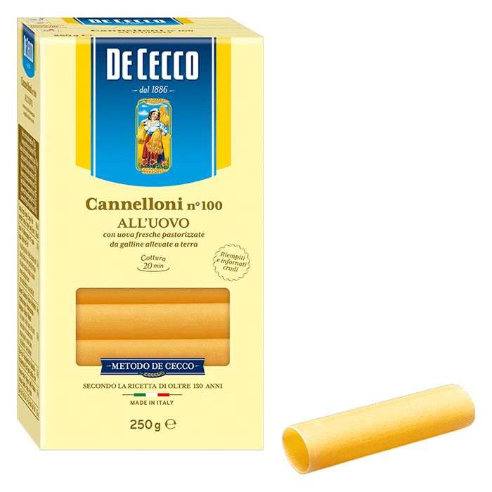 DE CECCO - Eggs Cannelloni N.100 - 12x250gr