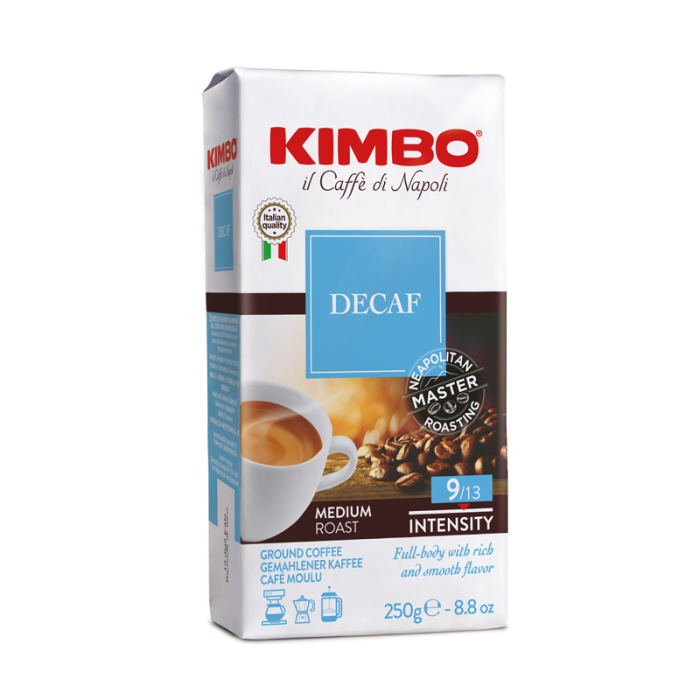 KIMBO - Caffe Espresso Decaffeinato Ground 