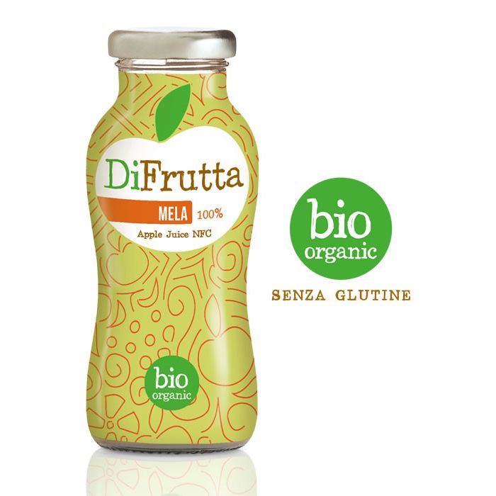 DI FRUTTA - Mela 100% Succo Bio _ Apple 100% Organic Juice - 24x200ml