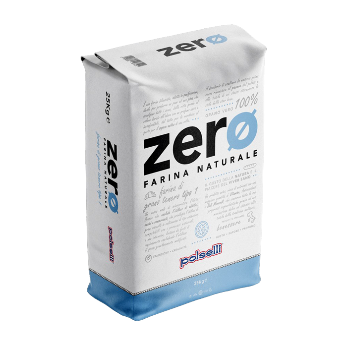 POLSELLI- Soft Wheat Germ Flour Type  "1" - ZERO AZZURRA - 25kg