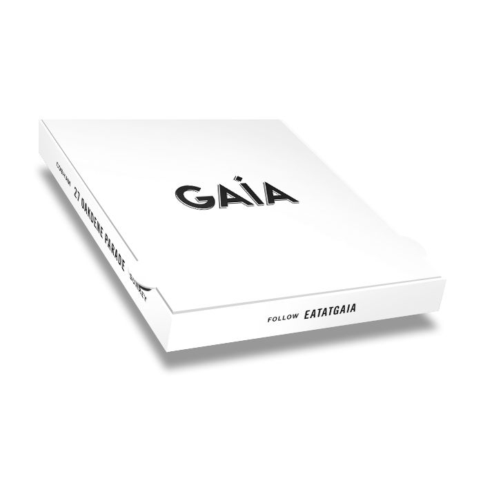 GAIA - Pizza Box White Paper - 1col - 28x28x4 - 11x11x1.5inch - 100 pz