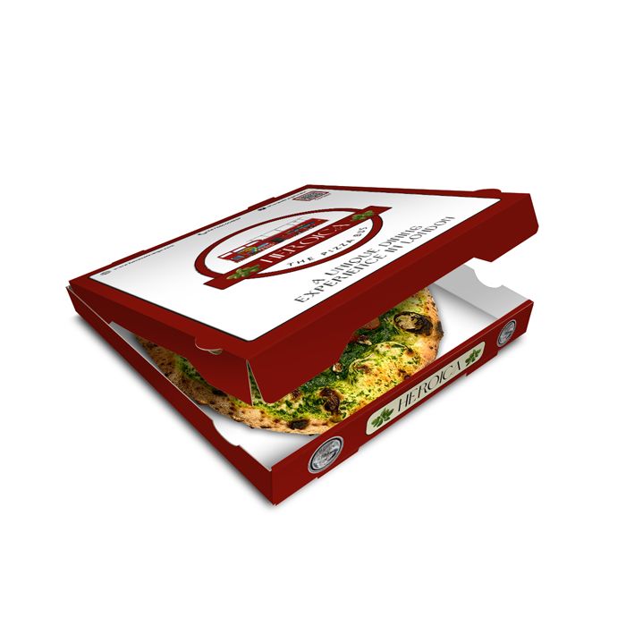 HEROICA DIGITALE - Pizza Box White Paper - 12 Inch - 100pcs