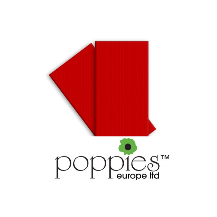 POPPIES - NAPKIN TABLIN RED - 8fold - 40cm - 500