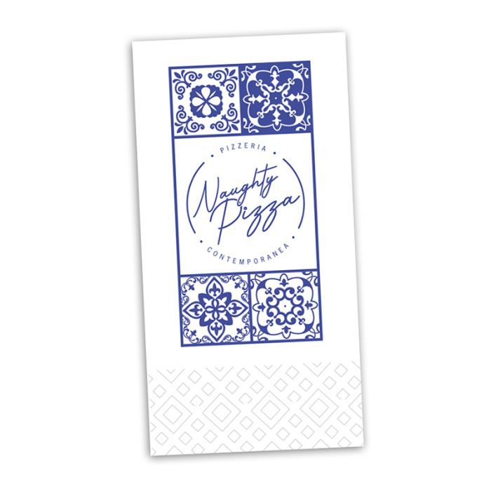 NAUGHTY PIZZA Napkin White - 1col - 8Fold - 2Ply - 40cm - 2000