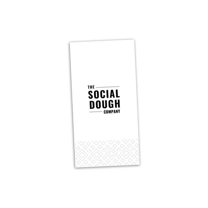 THE SOCIAL DOUGH COMPANY Napkin White - 1col - 8fold - 3Ply - 40cm - 1000