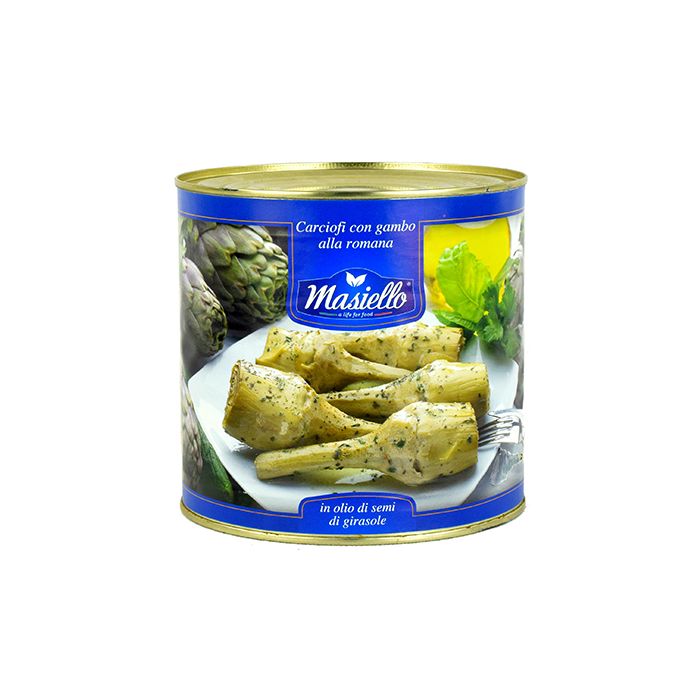 MASIELLO - Artichoke Stems in Oil_ Gambi di Carciofo alla Romana - 2.6kg - Tin