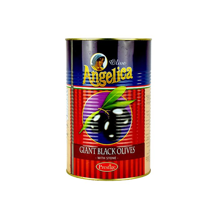 ANGELICA - Stone - Whole Giant Black Olives - 4.1kg - Tin