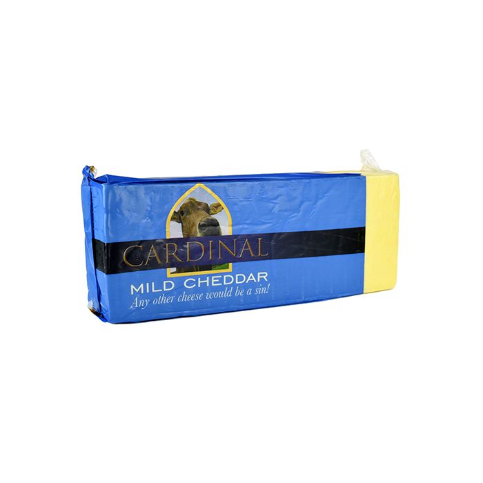 CARDINAL - Mild Cheddar Cheese Block - Price per Kg - Approx. 5kg