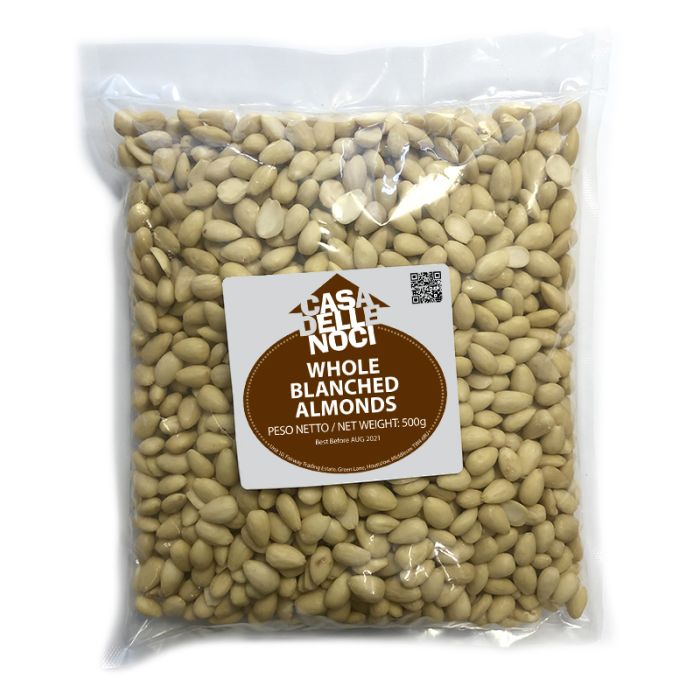 CASA DELLE NOCI - Almonds Blanched Whole - 500gr