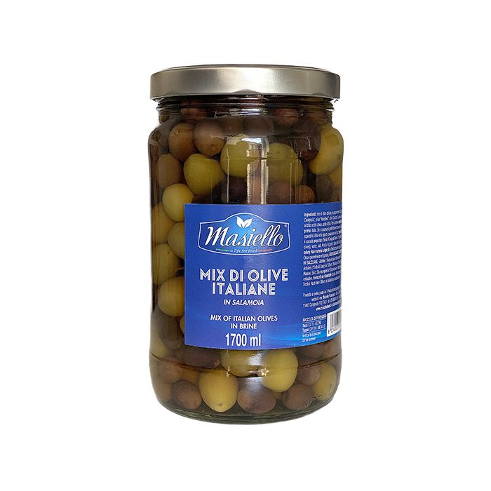 MASIELLO - Mixed Italian Olives in Brine - 1.700ml