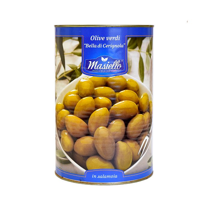 MASIELLO - Bella Cerignola Green Olives With Stone - 4.2kg