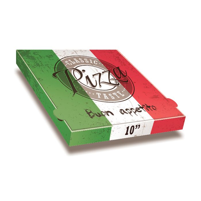 Pizza Box Italia - 26x26x4cm - 10inch - 100 pz