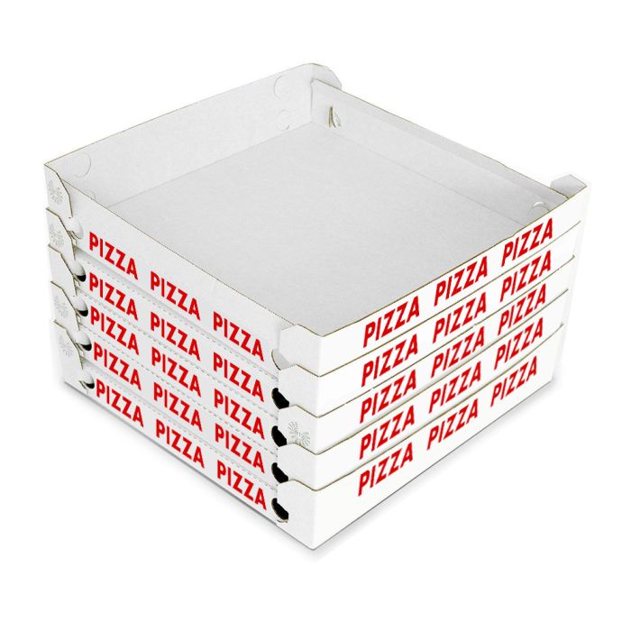 PIZZA CUBO White Box " Pizza try " 29.5x29.5x3 - 200 pz