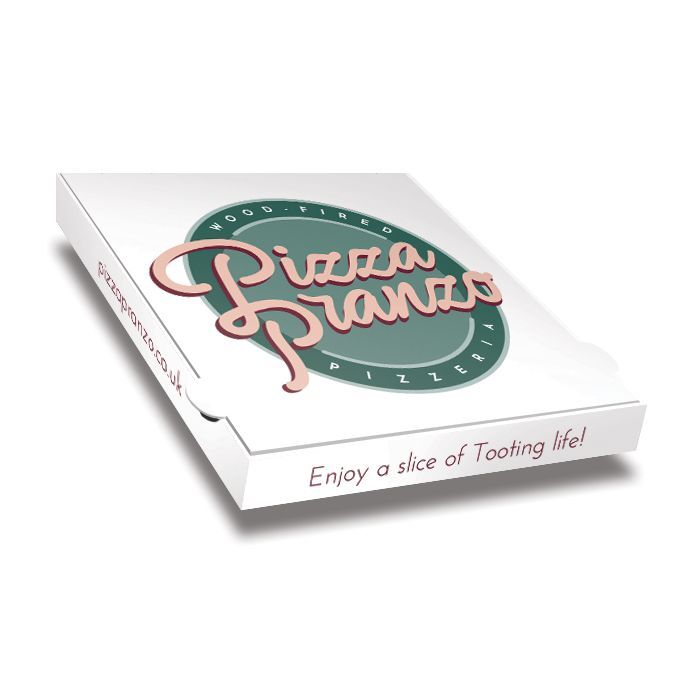 SAN GIORGIO DEAL - PIZZA PRANZO Pizza Box White Paper - 3col - 32x32x4 - 12.5x12.5x1.5 - 100 pz