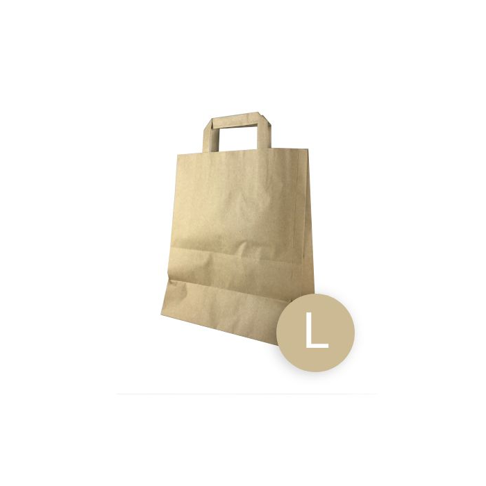 Carrier Bags Large Brown Paper - 260x160x290 - 200pz