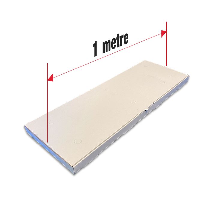 Pizza Box Neutro Plain White 1 Metre - 35x100x5 - 50 pz