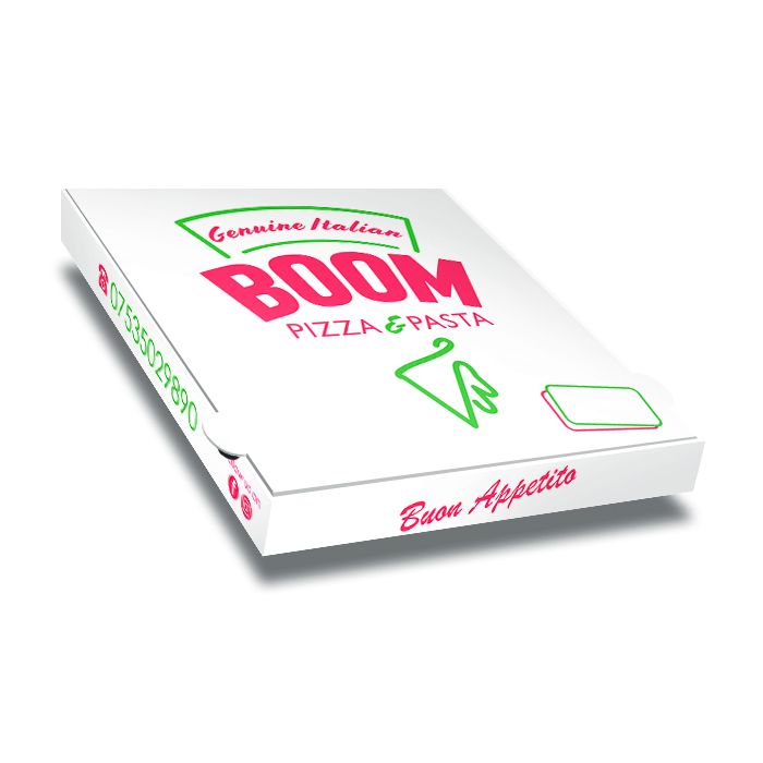 BOOM - Pizza Box Customised - 32x32x4 - 100pcs