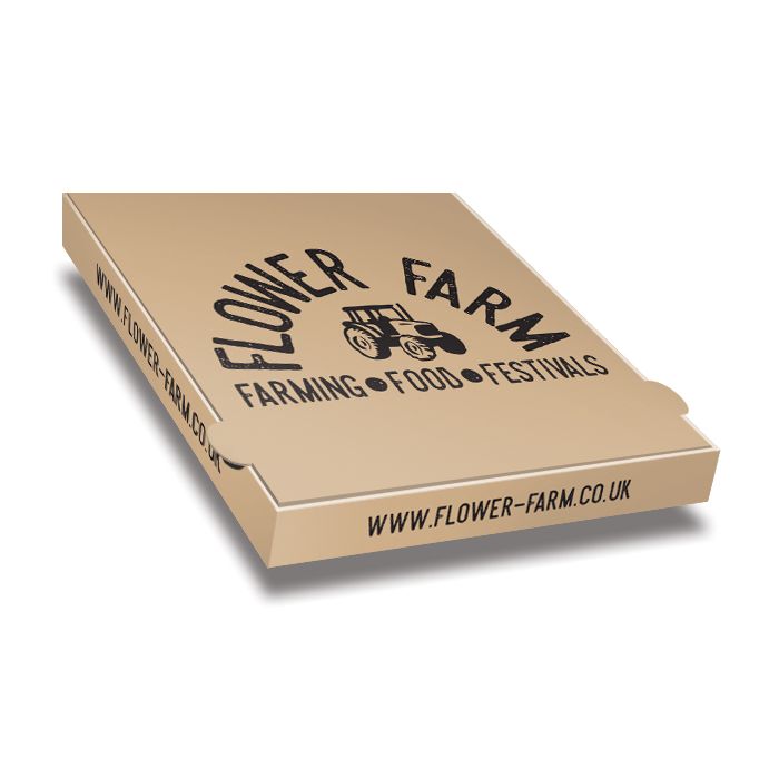 FLOWER FARM - Pizza Box Brown Paper - 1col - 31x31x4 - 100pz