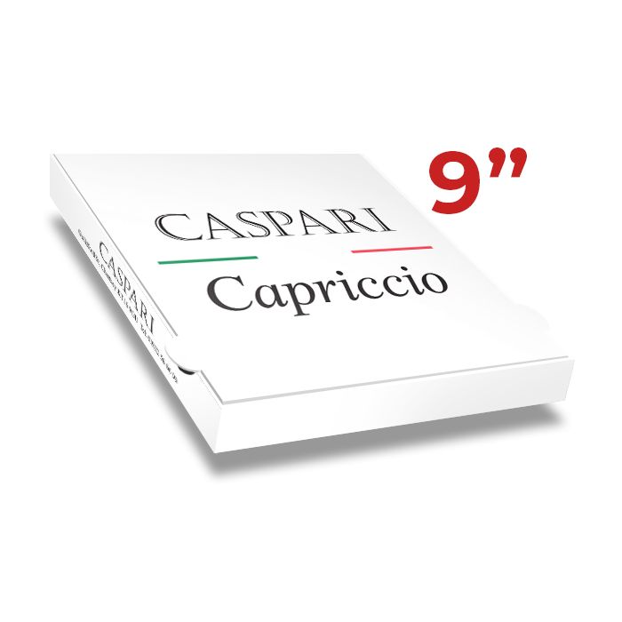 CASPARI - Pizza Box White Paper - 3col - 24x24x4 - 9x9x1.5inch - 100 pz