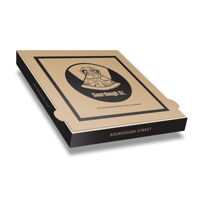 SOURDOUGH - Pizza Box Brown Paper - 1col - 32x32x4 - 12.5x12.5x1.5inch - 100 pz