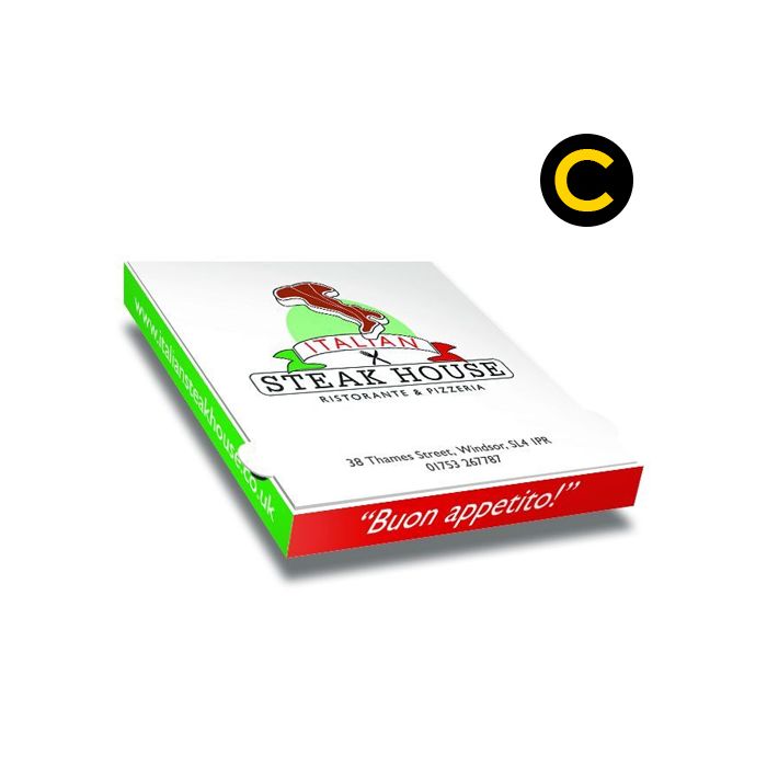 STEAK HOUSE - Pizza Box Customised -26x26x4 - 100pz