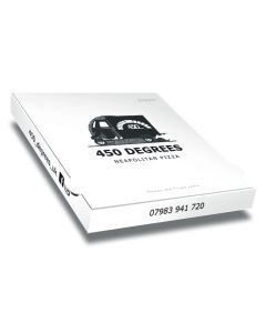 450 DEGREE - Pizza Box White Paper - 1col - 26x26x4 - 10x10x1.5inch - 100 pz