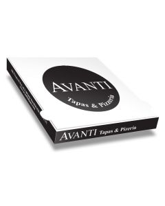 AVANTI - Pizza Box White Paper - 1col - 24x24x4 - 9x9x1.5 - 100 pz