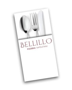 BELLILLO - Napkin Tablin Pop In White - 1col - 8Fold - 40cm - 500