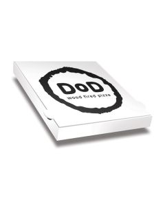 SAN GIORGIO DEAL - DOD PIZZA Pizza Box White Paper - 1col - 32x32x4 - 12.5x12.5x1.5 - 100 pz