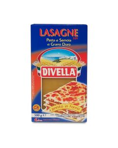 DIVELLA - Lasagna Durum Wheat Flour - 12x500gr