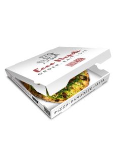 ECCO NAPOLI - Pizza Box White Paper - 2col - 12.5 Inch - 100 Pcs