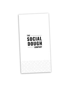 THE SOCIAL DOUGH COMPANY Napkin White - 1col - 8fold - 3Ply - 40cm - 1000