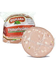 VISMARISSIMA - Mortadella Pistachios Half  Gluten Free - Approx. 5.4 ( Price x kg )