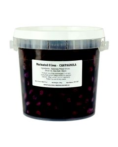 OLIVES CAMPAGNOLA 2.9kg "Marinated Black Kalamata Pitted Olives" BELLORTO