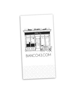 BIANCO 43 Napkin White - 1col - 8Fold - 2Ply - 40cm - 2000