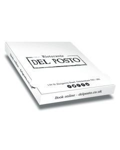 DEL POSTO Pizza Box Customised  32x32x4 - 100pcs