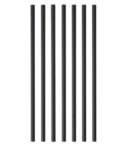 TESSERA - Black Paper Straight Straws FSC® 